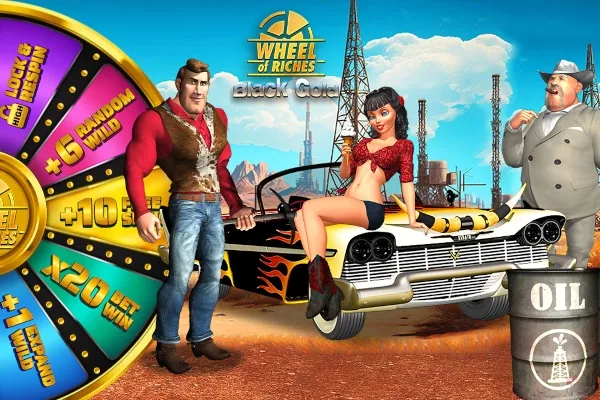 Black Gold Wheel of Riches